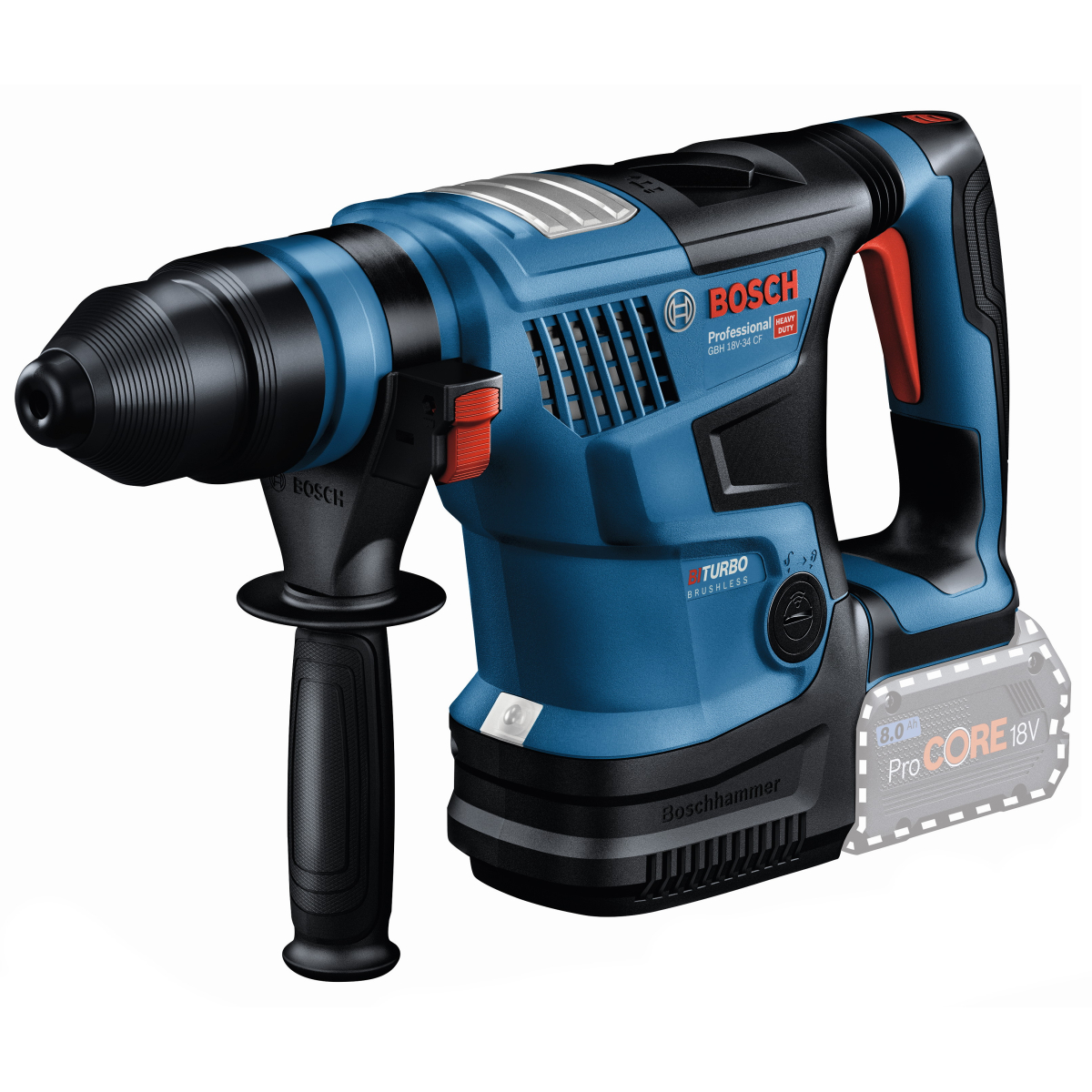 Bosch GBH18V-34CFN Body Only 18V BITURBO Brushless SDS+ Hammer Drill in Carton