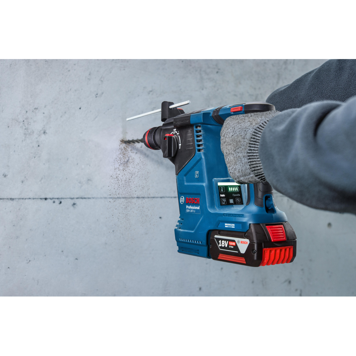 Bosch GBH18V-24 Body Only 18V SDS+ Rotary Hammer Brushless in L-Boxx
