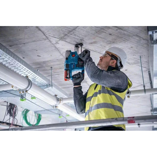 Bosch GBH 18V-22 Body Only 18v BRUSHLESS 2KG SDS+ Hammer Drill Vibration Control with GDE 18V-12 in L-Boxx