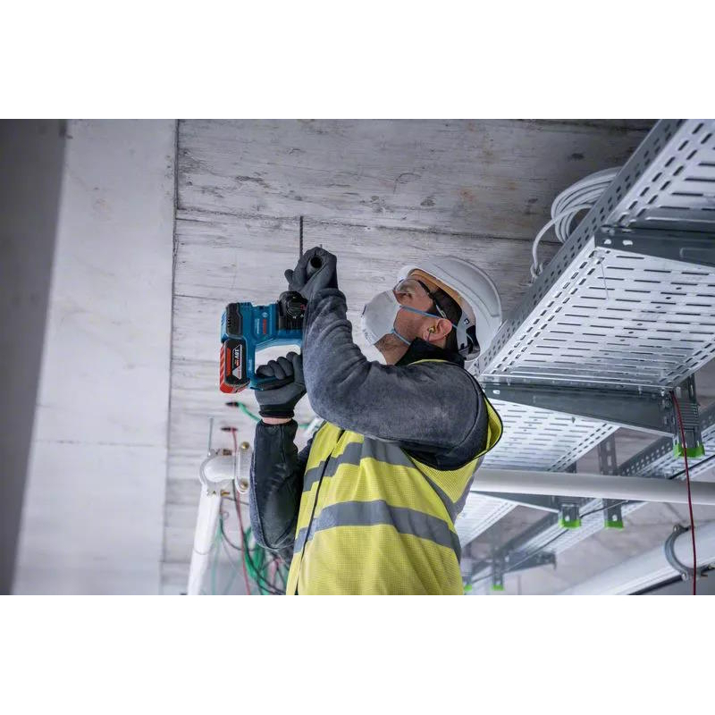 Bosch GBH 18V-22 Body Only 18v BRUSHLESS 2KG SDS+ Hammer Drill Vibration Control with GDE 18V-12 in L-Boxx