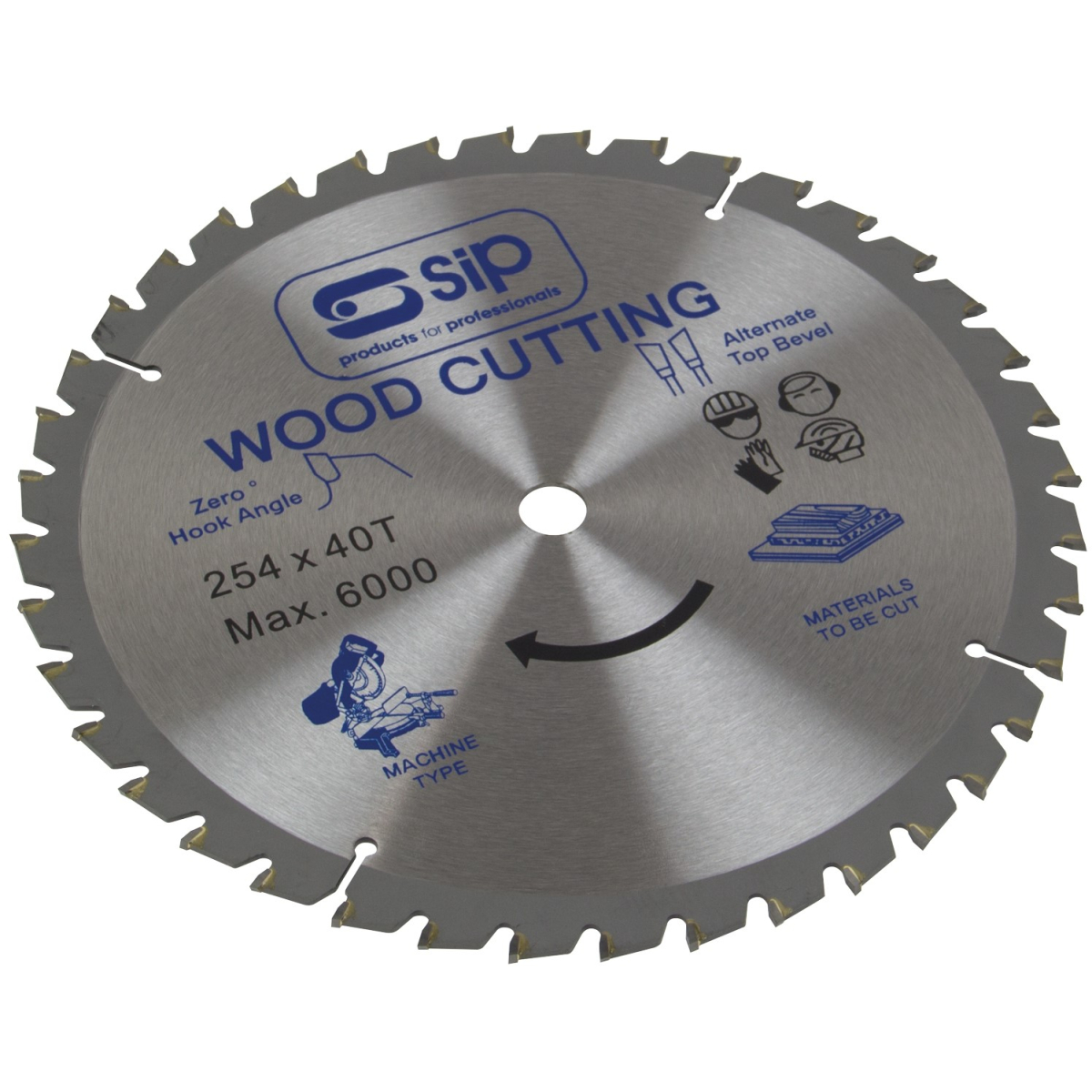 SIP 06184 254mm x 25.4mm TCT 40T Circular Saw Blade