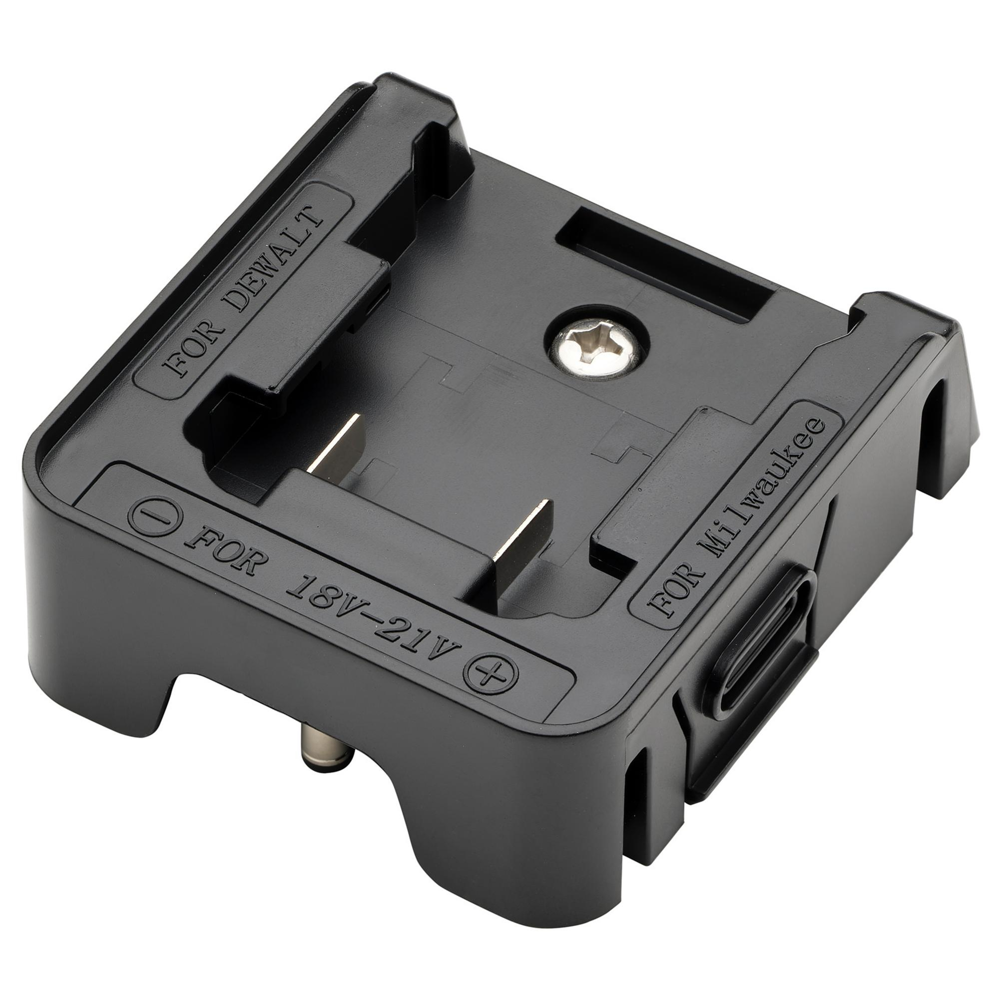 Draper 07069 A24WHAC/DCWLBA1 Expert 24 W Ac/Dc Hybrid Work Light Power Tool Battery Adaptor Compatible With Dewalt&#174; And Milwaukee&#174; For Stock No. 04673
