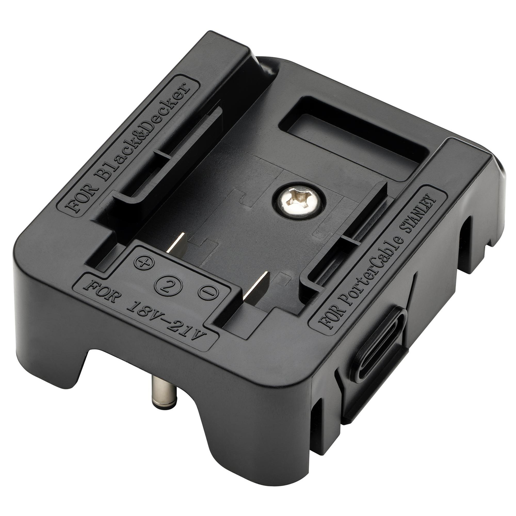 Draper 07072 A24WHAC/DCWLBA4 Expert 24 W Ac/Dc Hybrid Work Light Power Tool Battery Adaptor Compatible With Black+Decker&#174;, and Porter Cable&#174; For Stock No. 04673