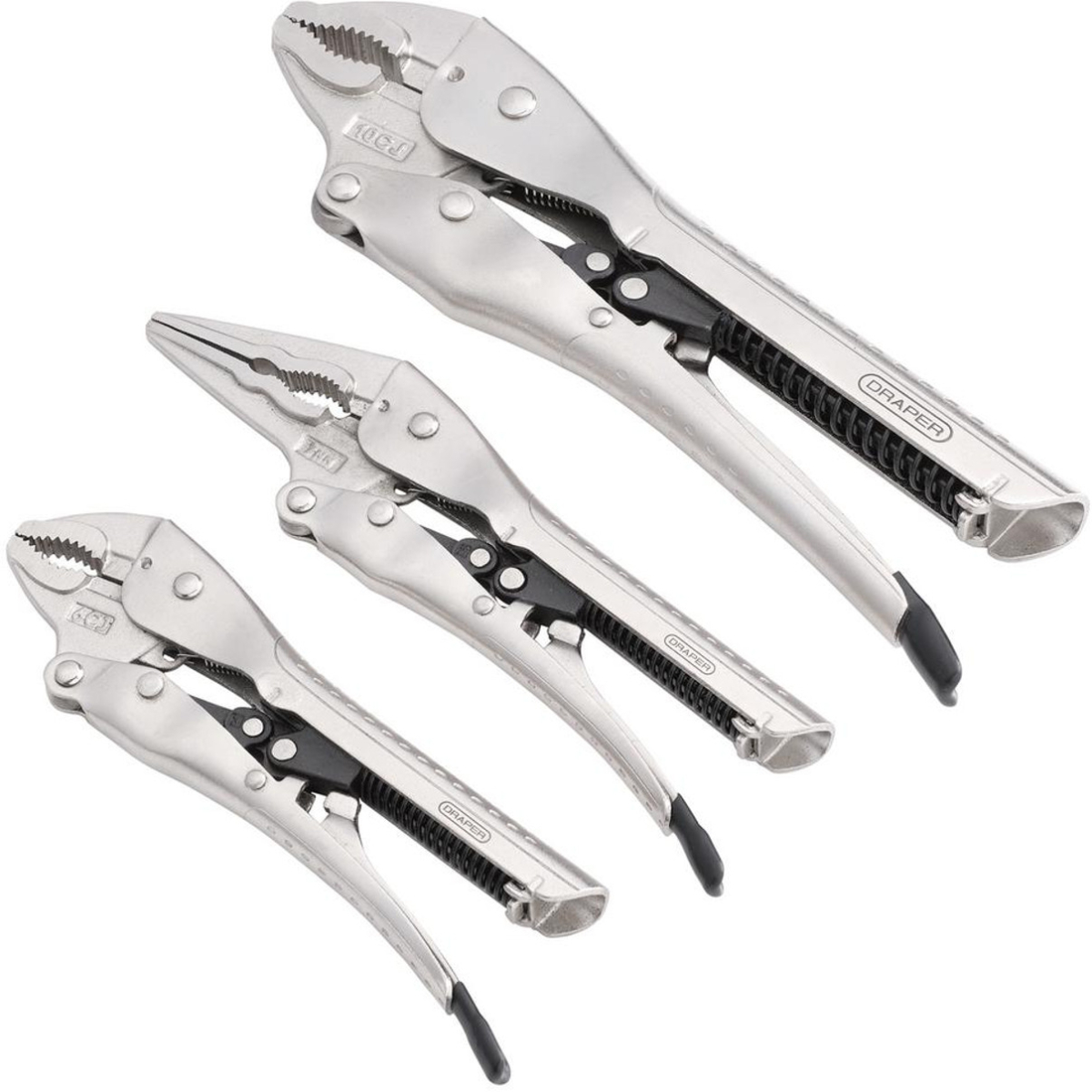 Draper 07103 Auto Locking Pliers Set (3 Piece)