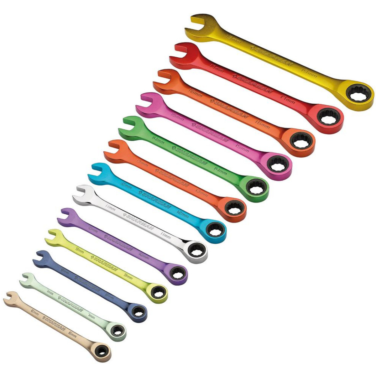 Draper 07142 HI-TORQ® Metric Ratchet Combination Spanner Set (13 Piece)