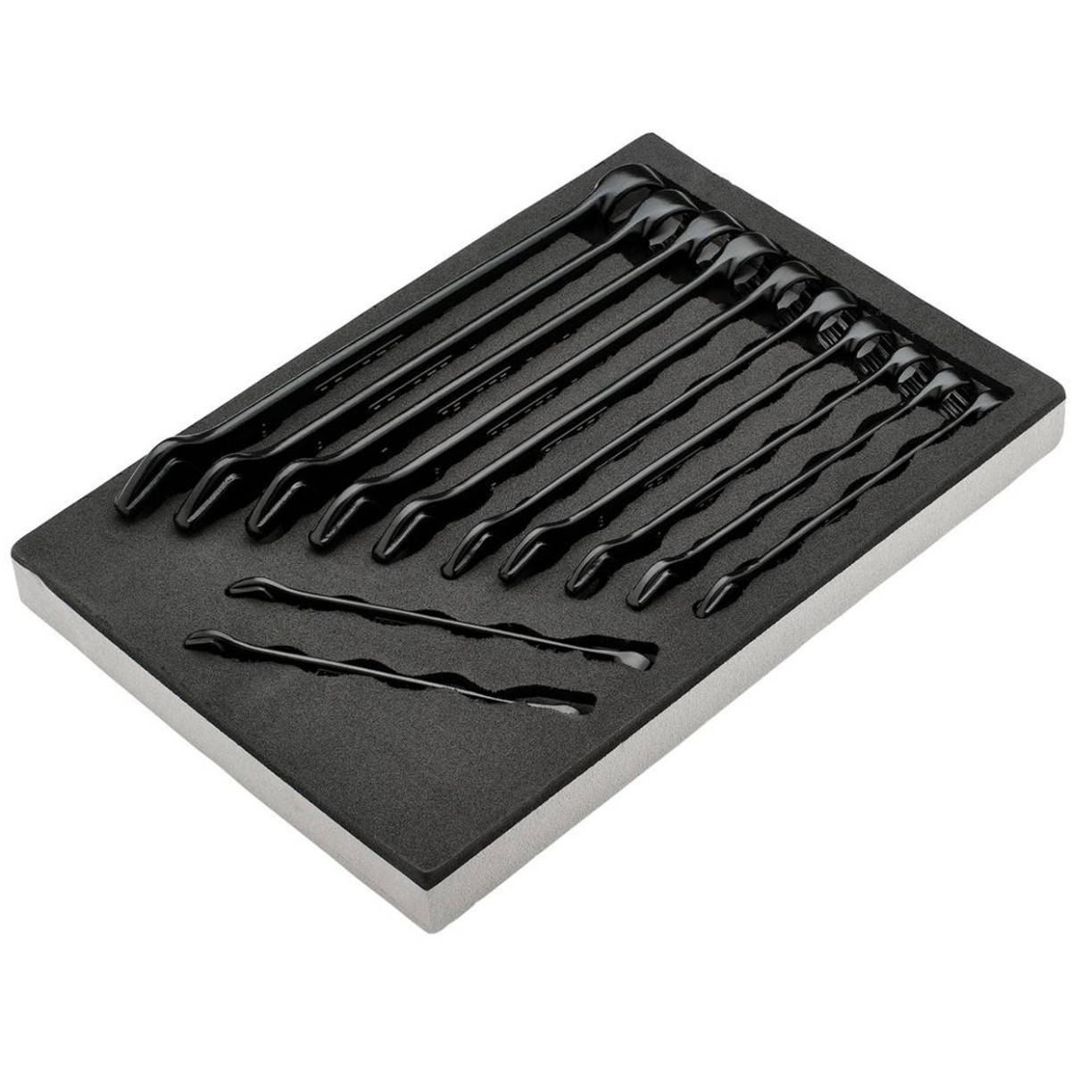 Draper 07143 Expert HI-TORQ® Metric Combination Spanner Set in EVA Foam Tray (12 Piece) 