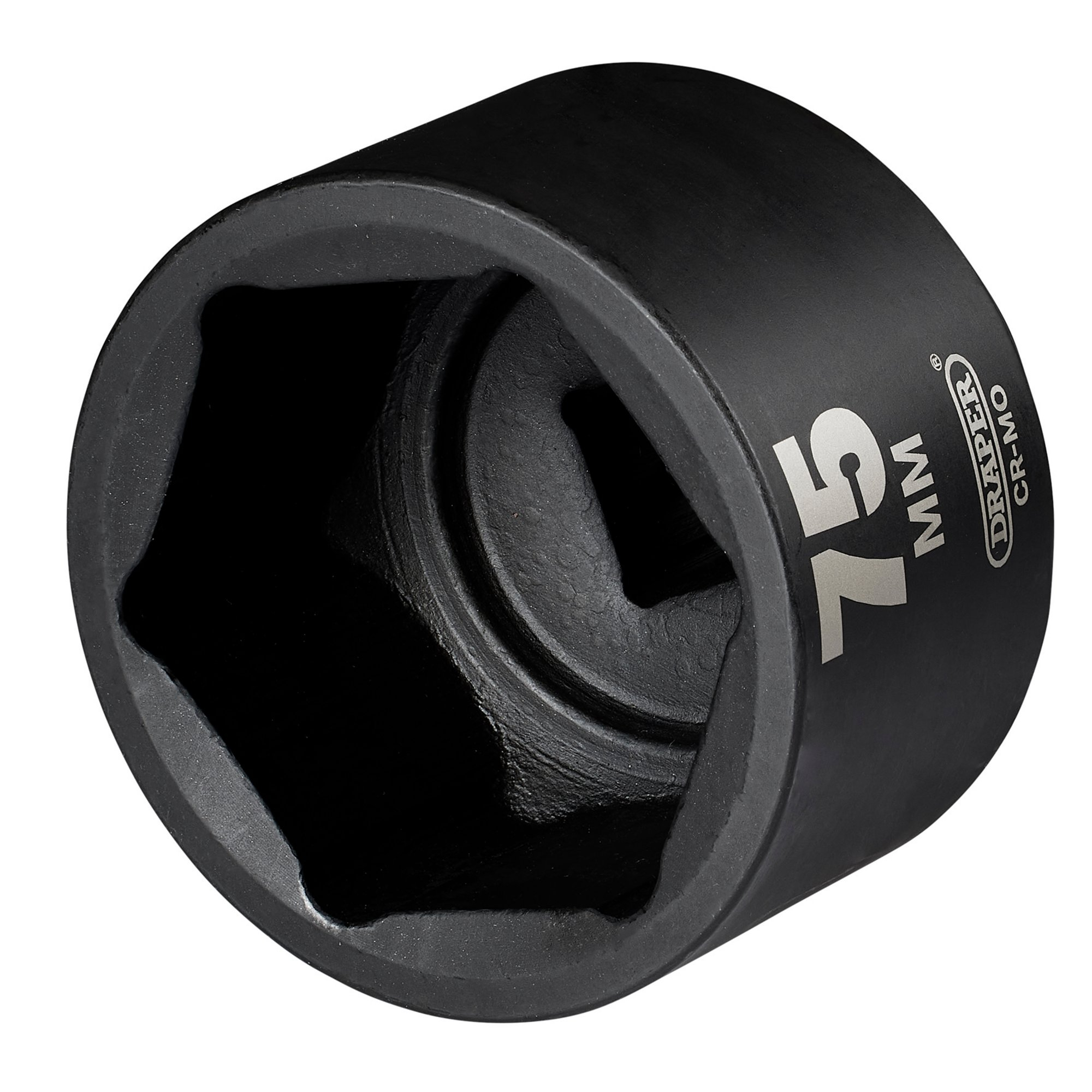 Draper 08504 HI-TORQ® Impact Socket, 1" Square Drive, 75mm 6-Point CR-MO Steel 