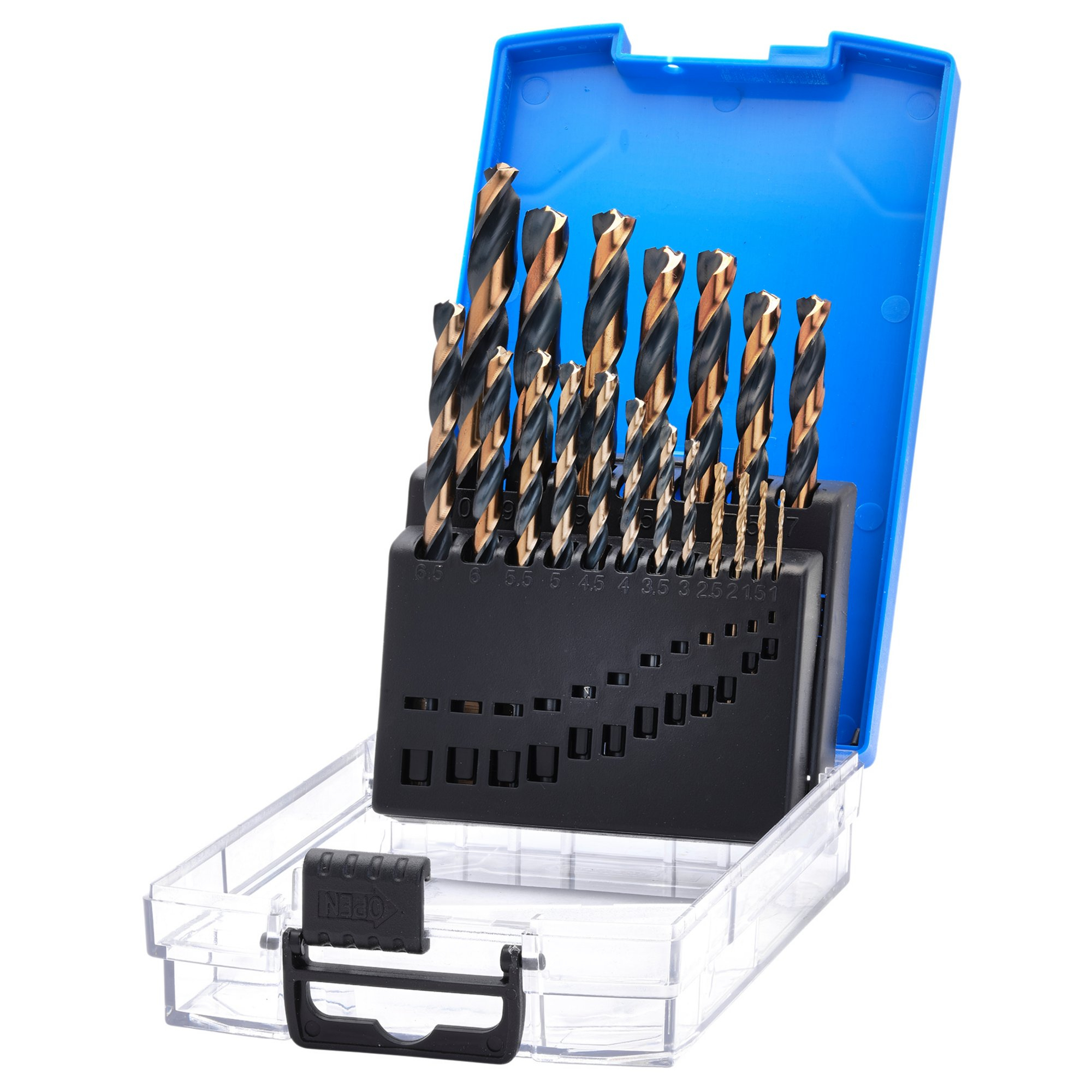 Draper 09104 DBTS6 Hss Turbo Titanium Drill Bit Set (19 Piece)