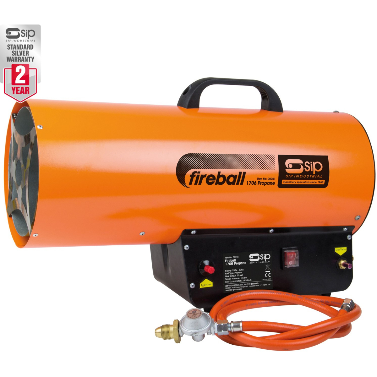 SIP 09291 FIREBALL 1706 Propane Space Heater
