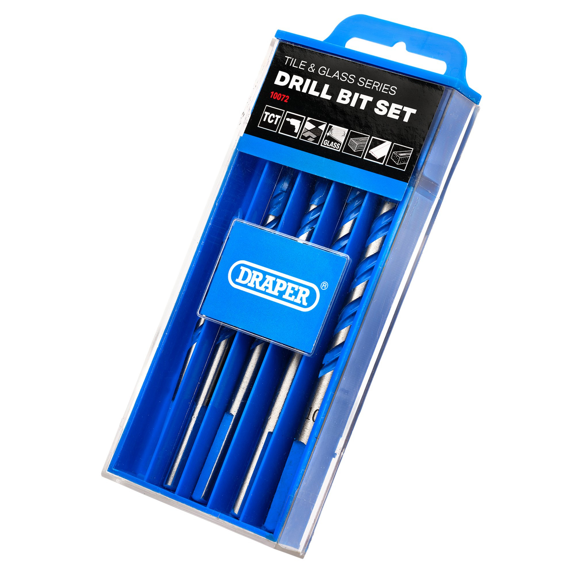 Draper 10072 TCT Tile and Glass Drill Bit Set (6 Piece)