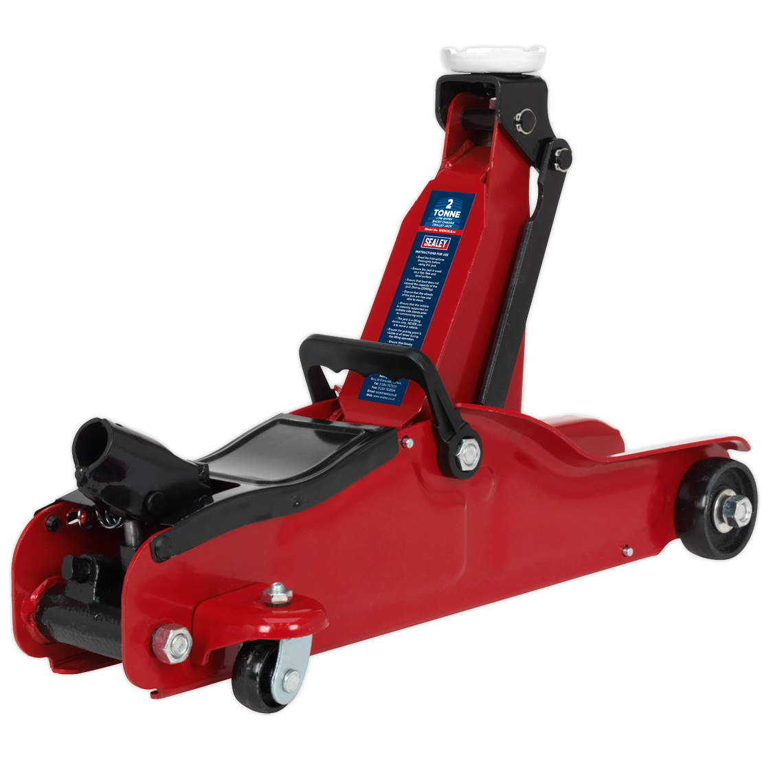 Sealey 1050CXLE Trolley Jack 2tonne Low Entry Short Chassis