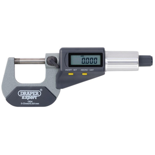 Draper 10958 Expert Digital External Micrometer, 0-25mm
