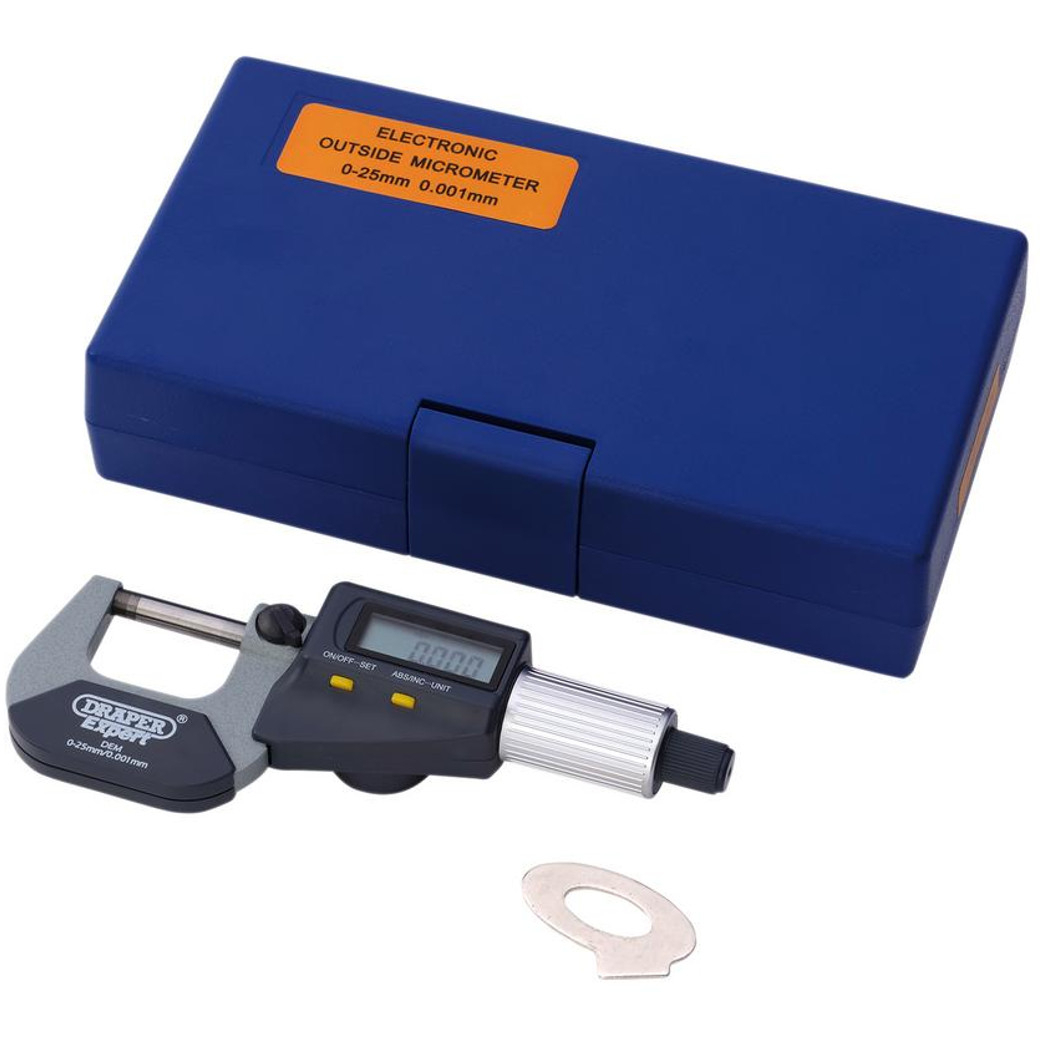 Draper 10958 Expert Digital External Micrometer, 0-25mm
