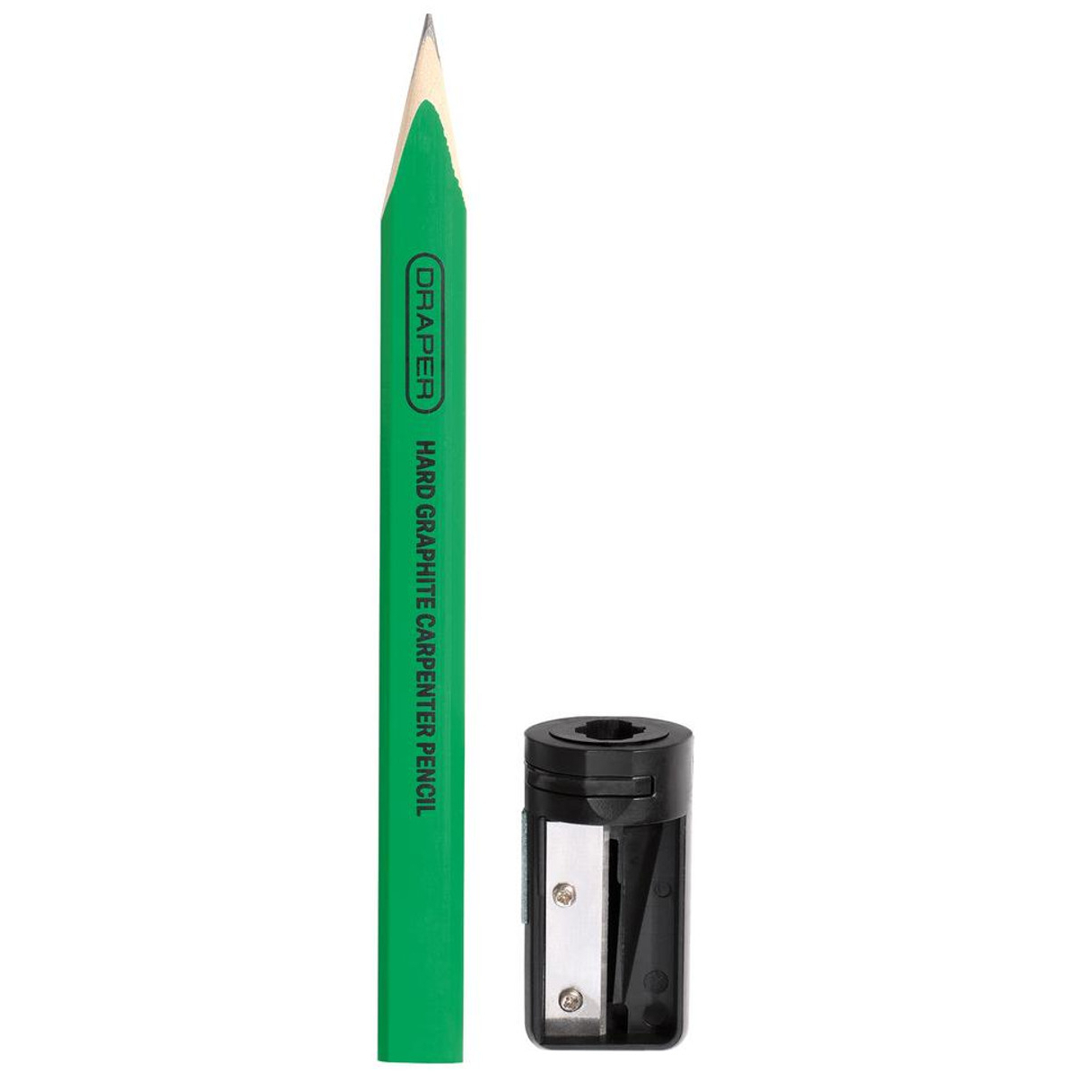 Draper 12145 Carpenter's Pencils with Sharpener (Pack of 10)