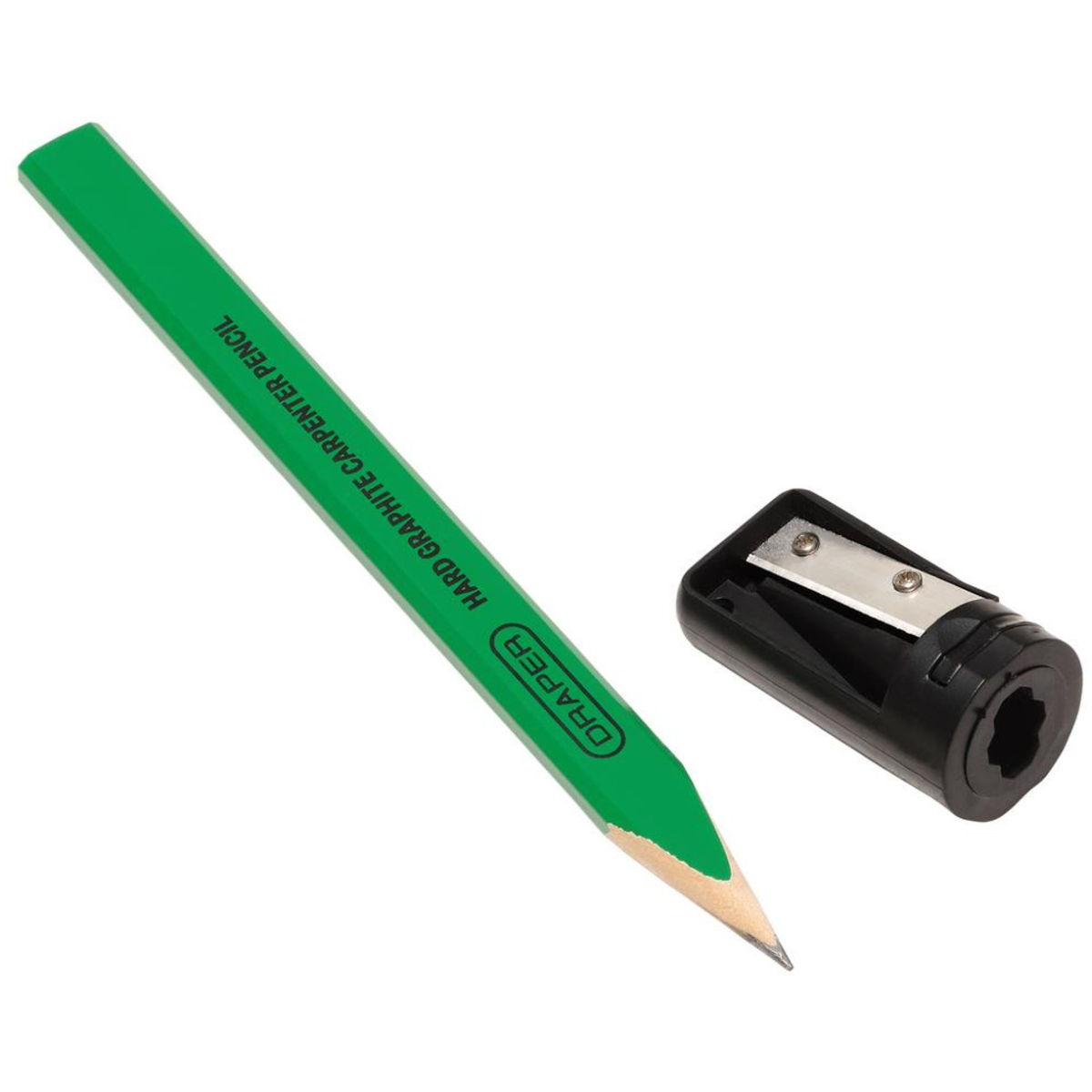 Draper 12145 Carpenter's Pencils with Sharpener (Pack of 10)