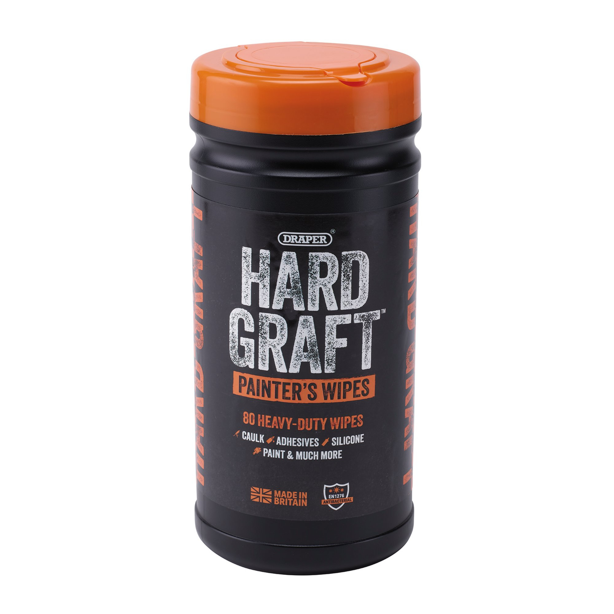 Draper 12439 Hard Graft Painter's Wipes Tub of 80