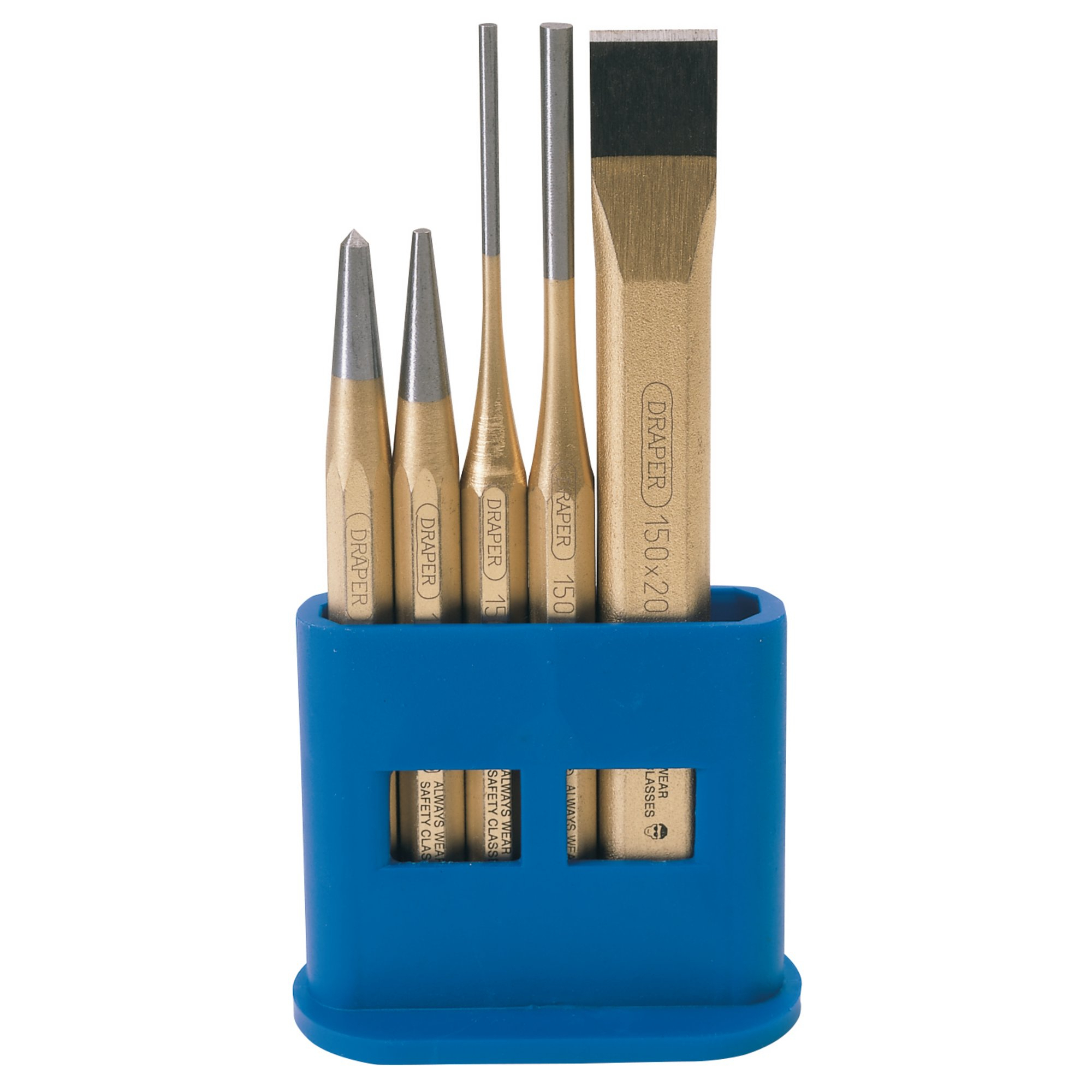 Draper 13042 5HB Expert 5 Piece Chisel and Punch Set