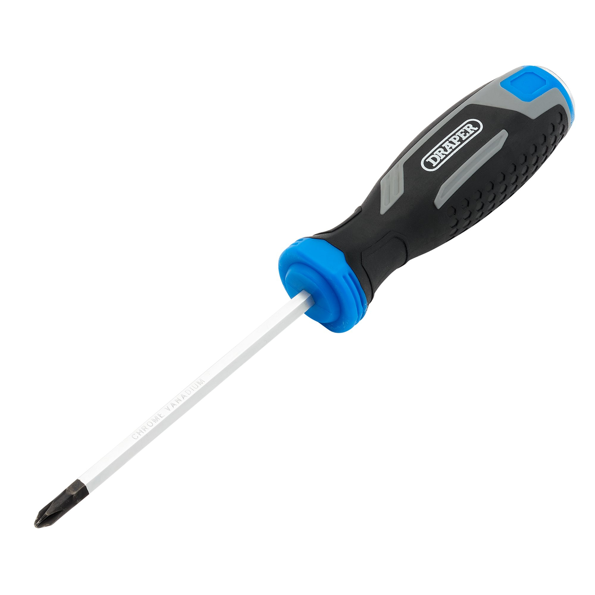 Draper 13443 210/PH Pound Thru Phillips Soft Grip Screwdriver, Ph1 X 100mm
