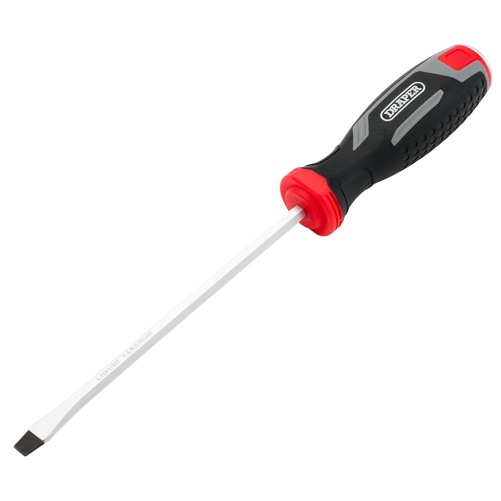 Draper 13464 210/SL Pound Thru Slotted Soft Grip Screwdriver, Sl6.5 X 150mm