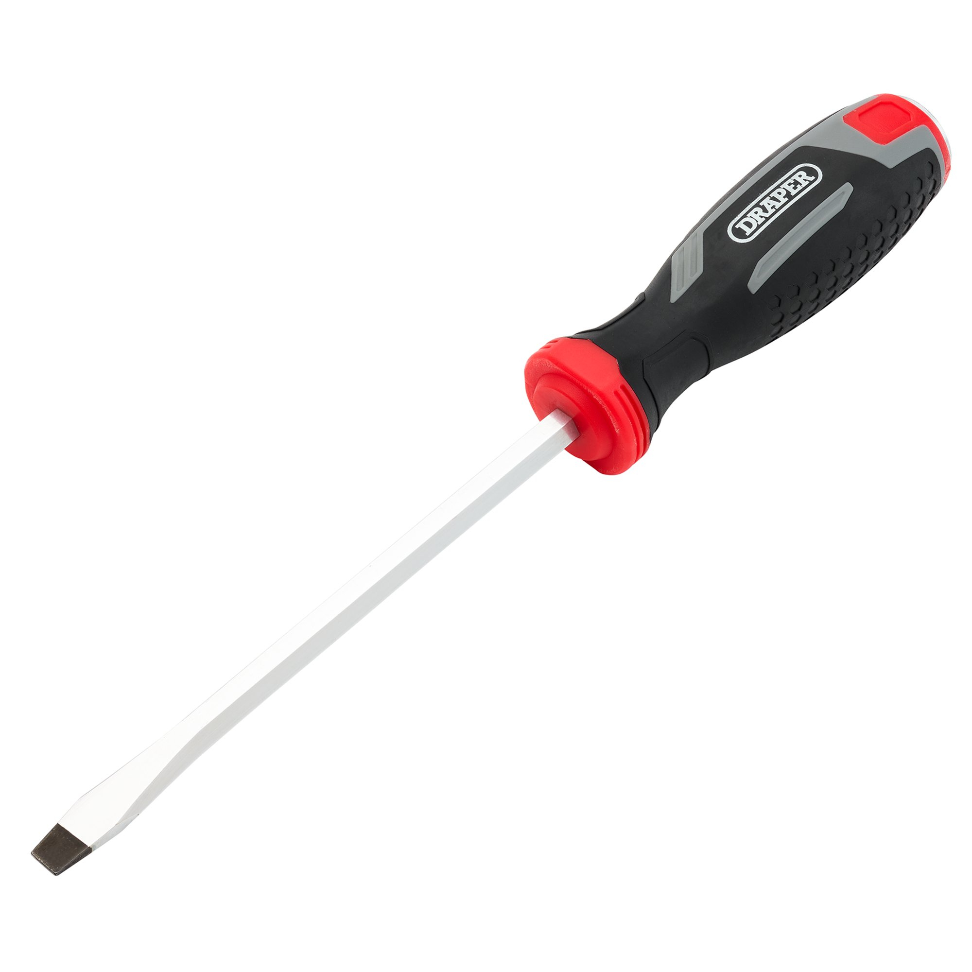 Draper 13478 210/SL Pound Thru Slotted Soft Grip Screwdriver, Sl8 X 150mm