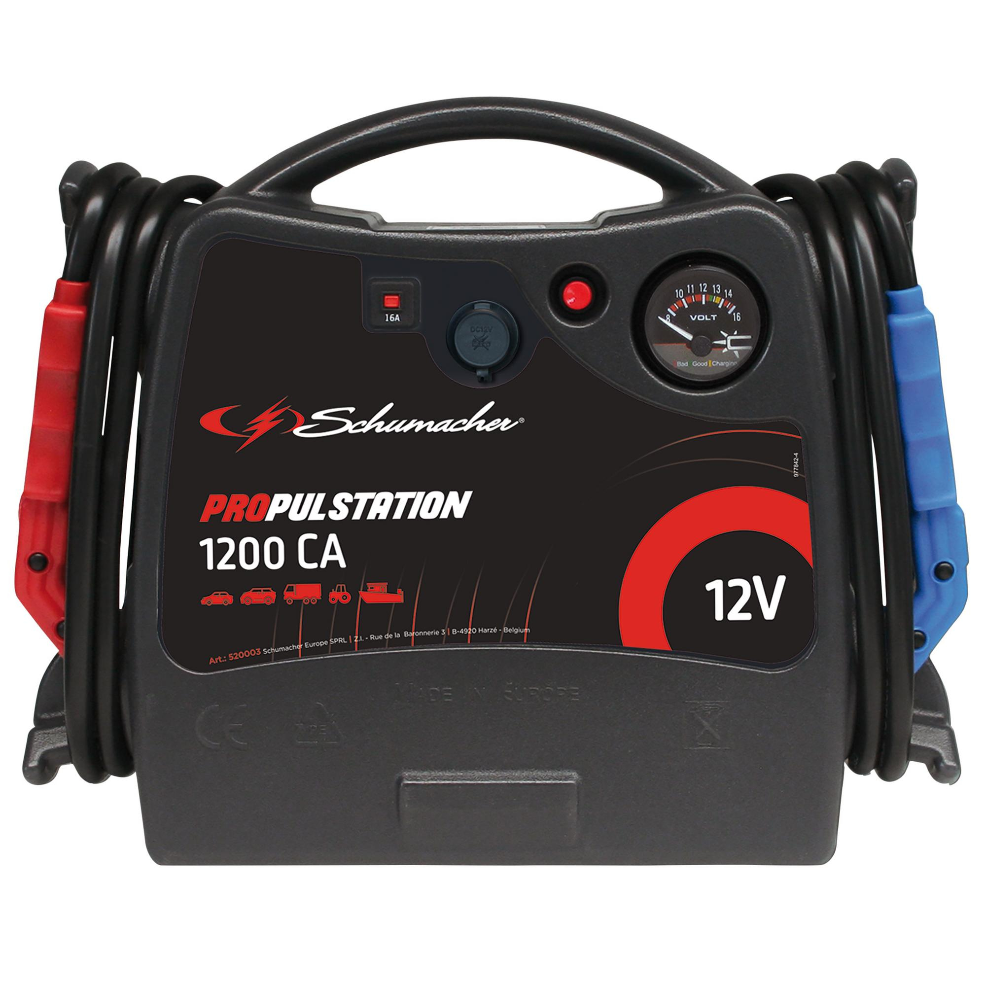 Draper 13611 12V-1200CA Schumacher&#174; Propulstation 12 V Start Booster And Docking Station, 1200 Ca