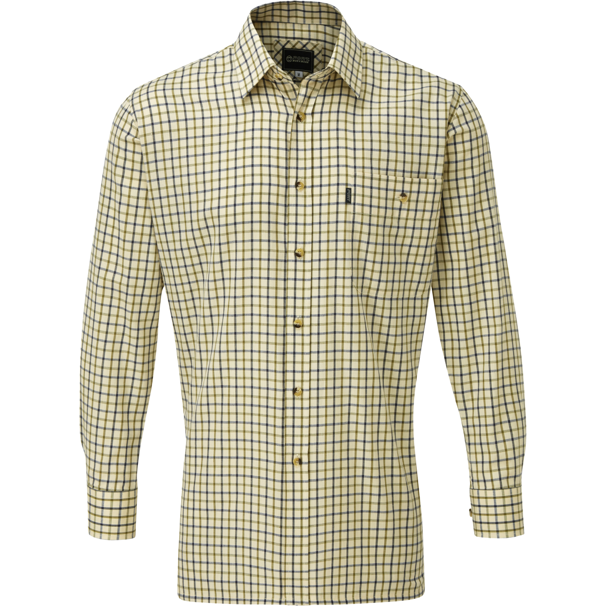 Fort 141 Woodbridge WorkShirt Green/Navy Large (15.1/2"-16" Collar, 41"-42" Chest)