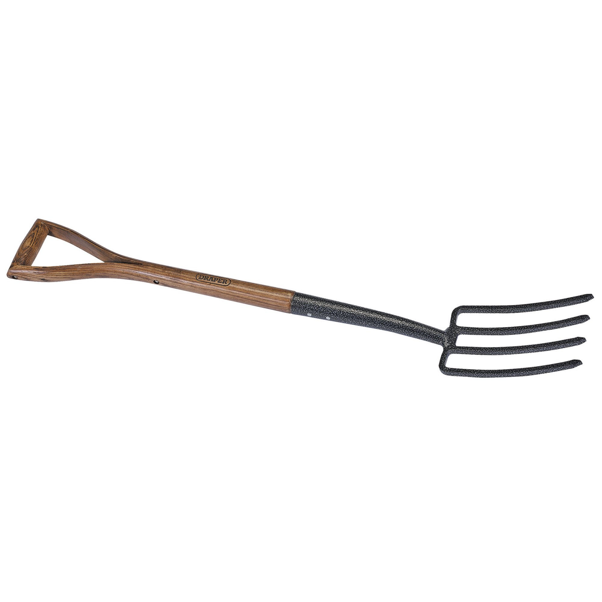 Draper 14304 A106EH/I Carbon Steel Border Fork with Ash Handle