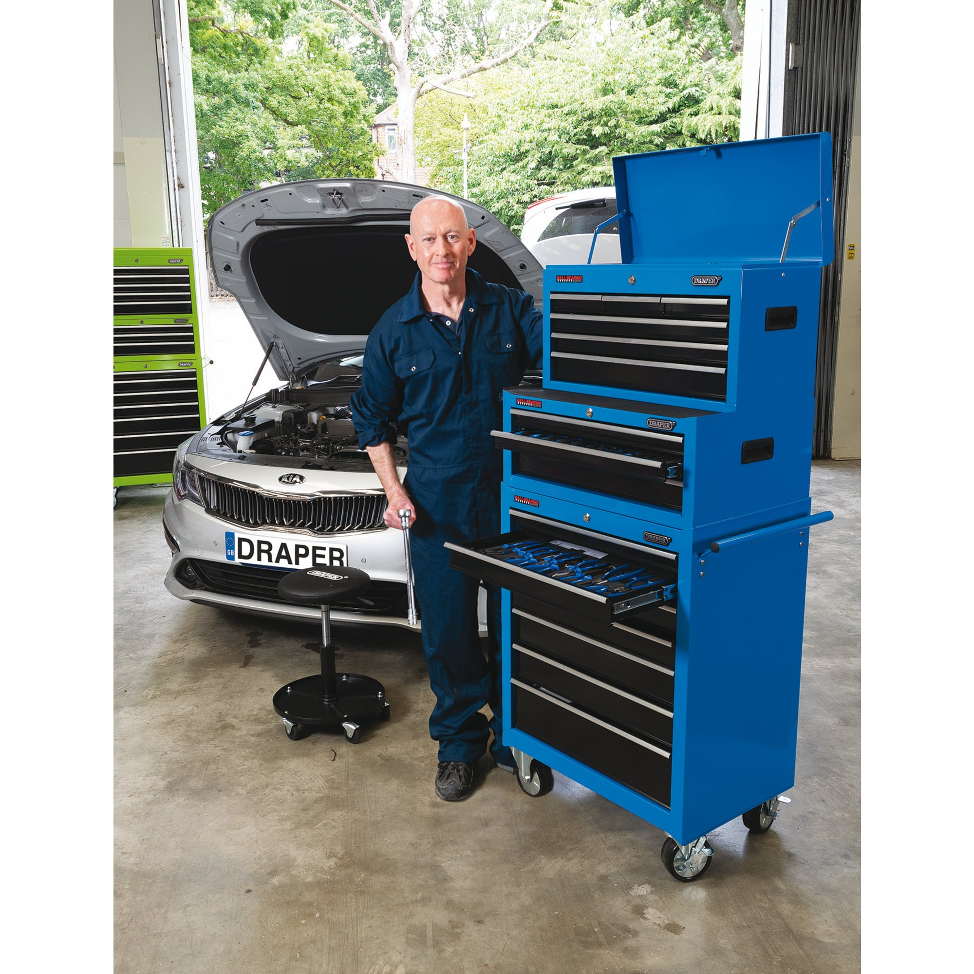 Draper 15040 RC7D 26" Roller Cabinet (7 Drawer)