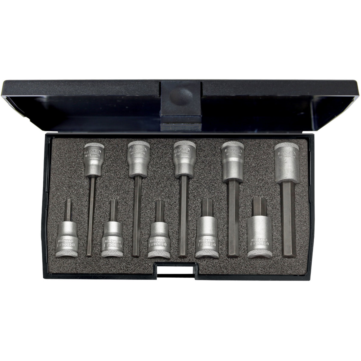 Gedore 1509918 Hexagonal Screwdriver Bit Socket Set 3/8" Drive IN 30 LKM