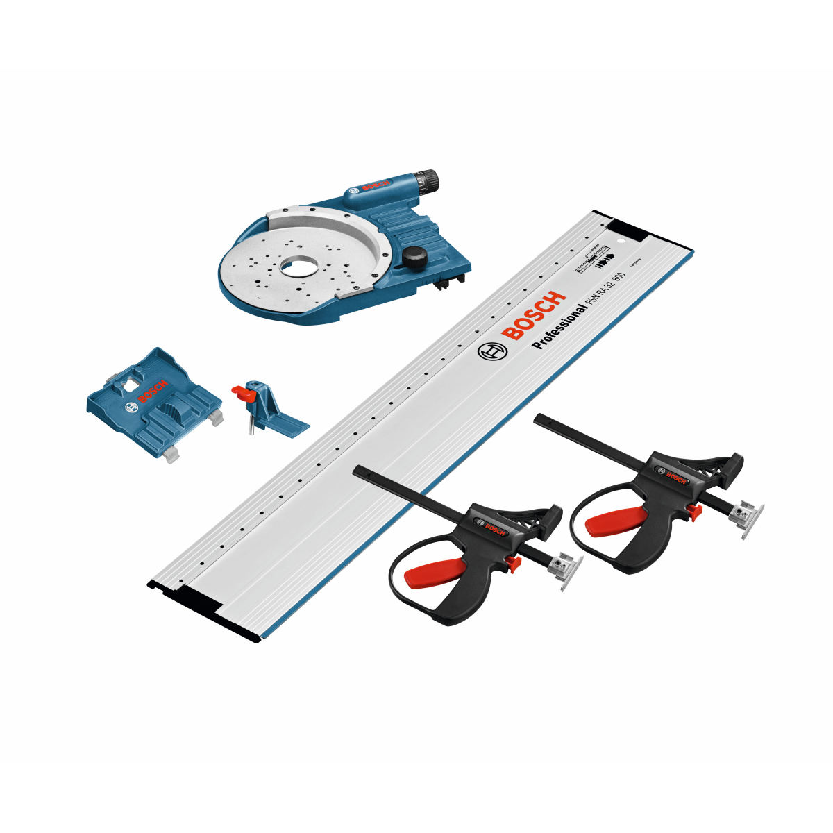 Bosch FSN OFA 32 KIT 800 RA 32 + FSN KZW clamps + FSN OFA guide rail adapter + FSN RA 32 800 guide rail