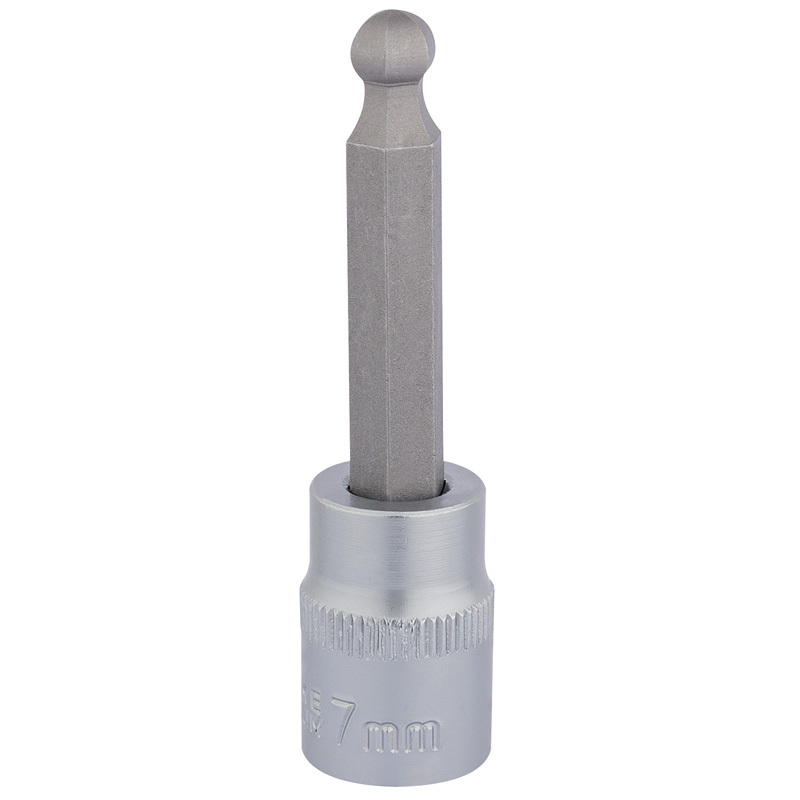 Draper 16290 D-HEX-BALL/B 3/8" Sq. Dr. Ball End Hexagonal Socket Bits (7mm)