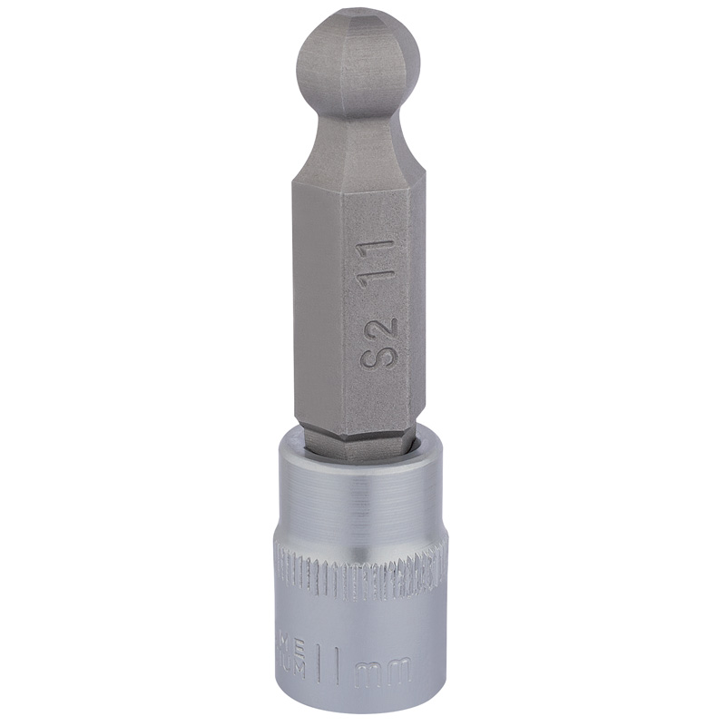 Draper 16294 D-HEX-BALL/B 3/8" Sq. Dr. Ball End Hexagonal Socket Bits (11mm)
