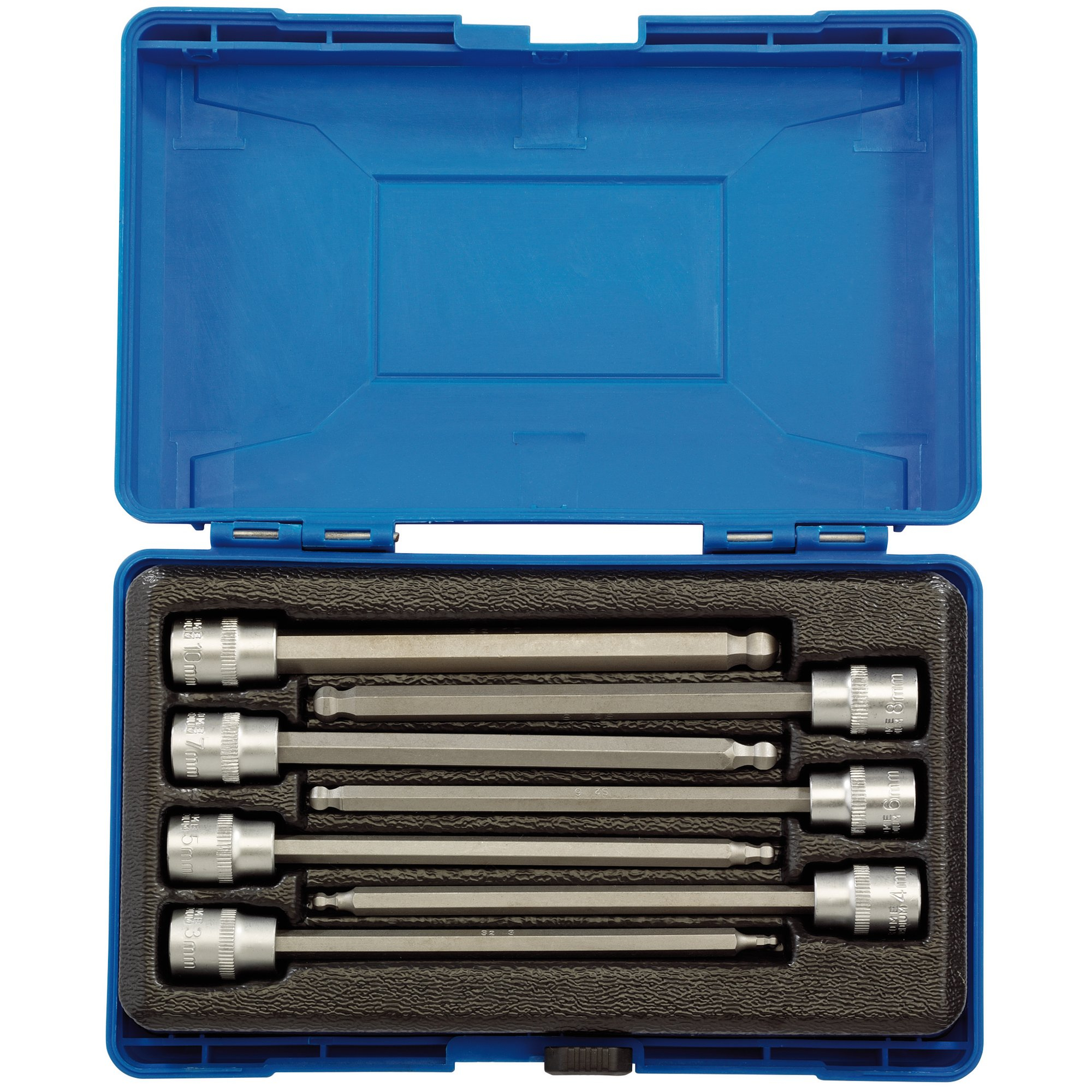 Draper 16297 D-HEX-B/7/150 3/8" Sq. Dr. Hexagonal Socket Bit Set (7 Piece)
