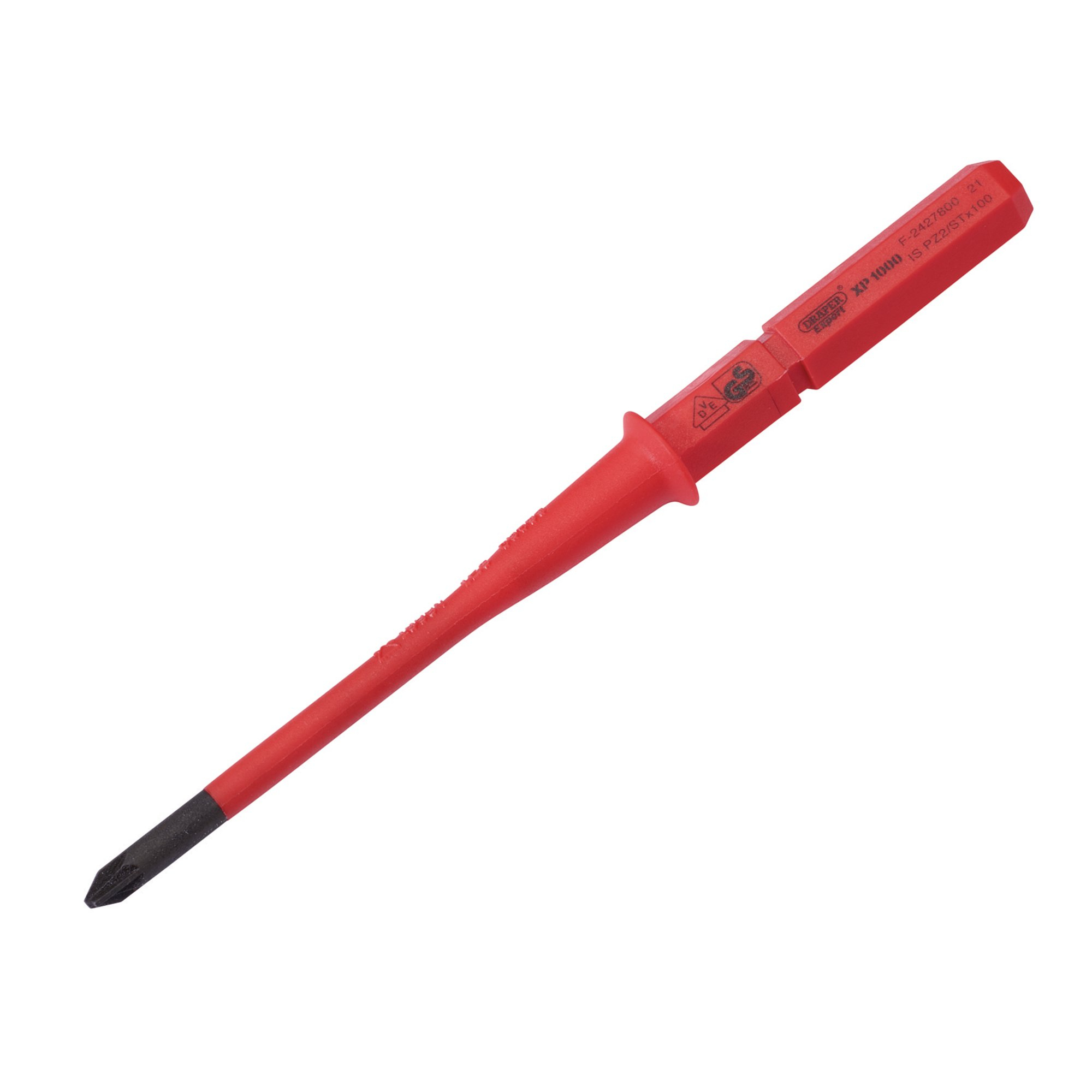 Draper 16419 9651PZ/SL SLIM Ergo Plus&#174; Extra Slim PZ/SL Type VDE Interchangeable Screwdriver Blade No.1 x 80mm