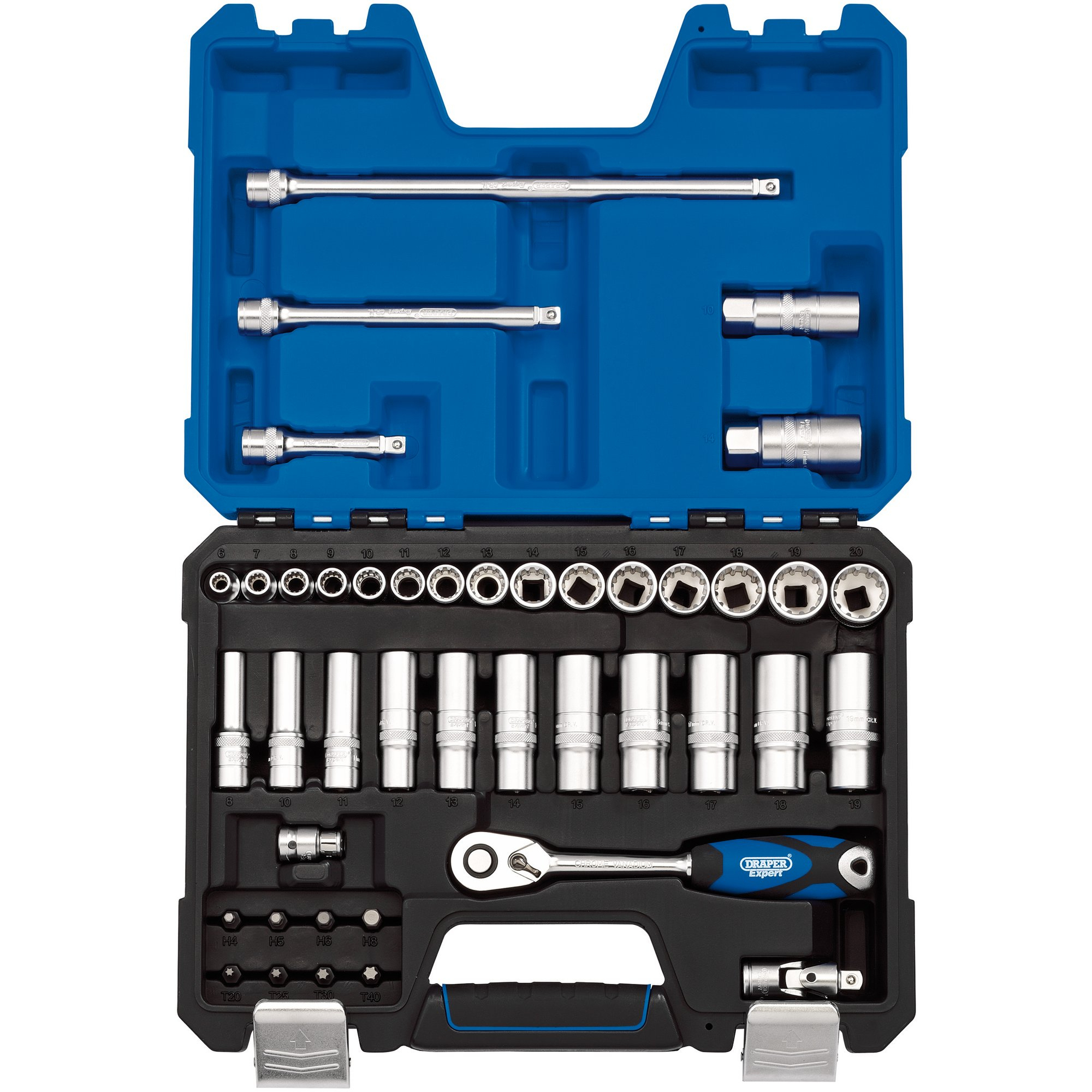 Draper 16480 D42MDSN/B 3/8" Drive Metric Socket Set (42 Piece)