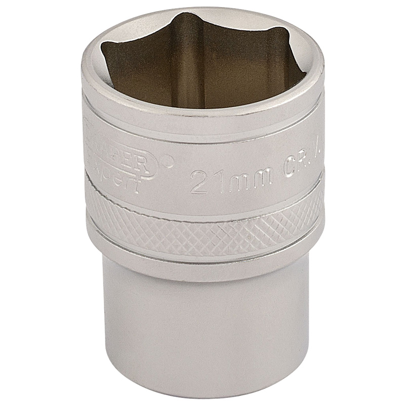 Draper 16612 H-MM/MS 1/2" Square Drive 6 Point Metric Socket (21mm)