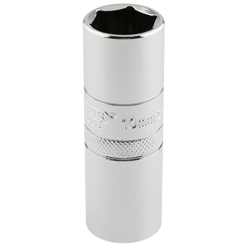 Draper 16778 HT-PLUG/B 1/2" Square Drive 10mm Thread 6 Point Spark Plug Socket (16mm Socket)