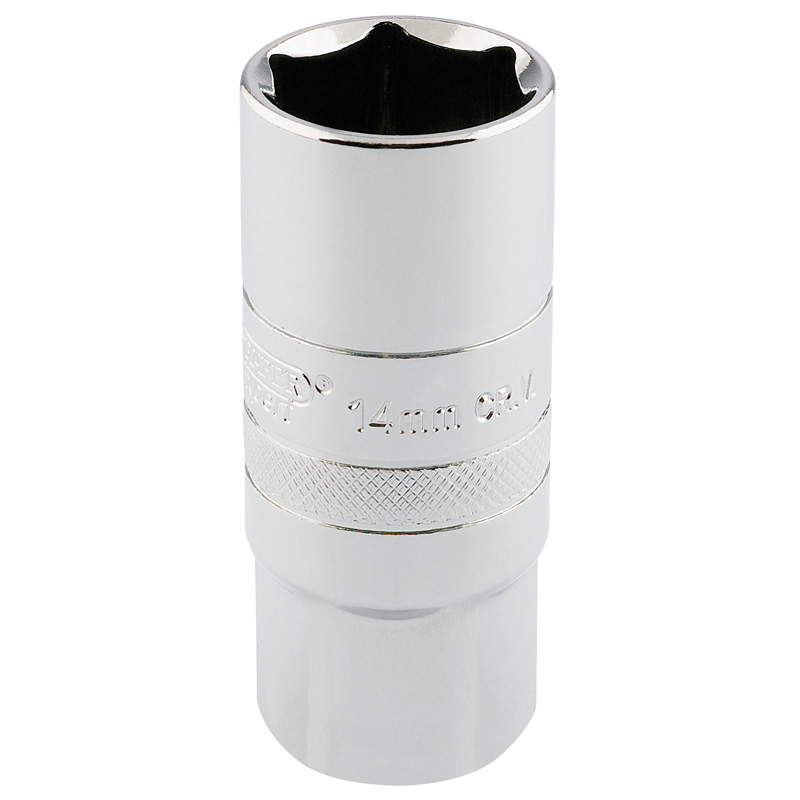 Draper 16780 HT-PLUG/B 1/2" Square Drive 14mm Thread 6 Point Spark Plug Socket (21mm Socket)