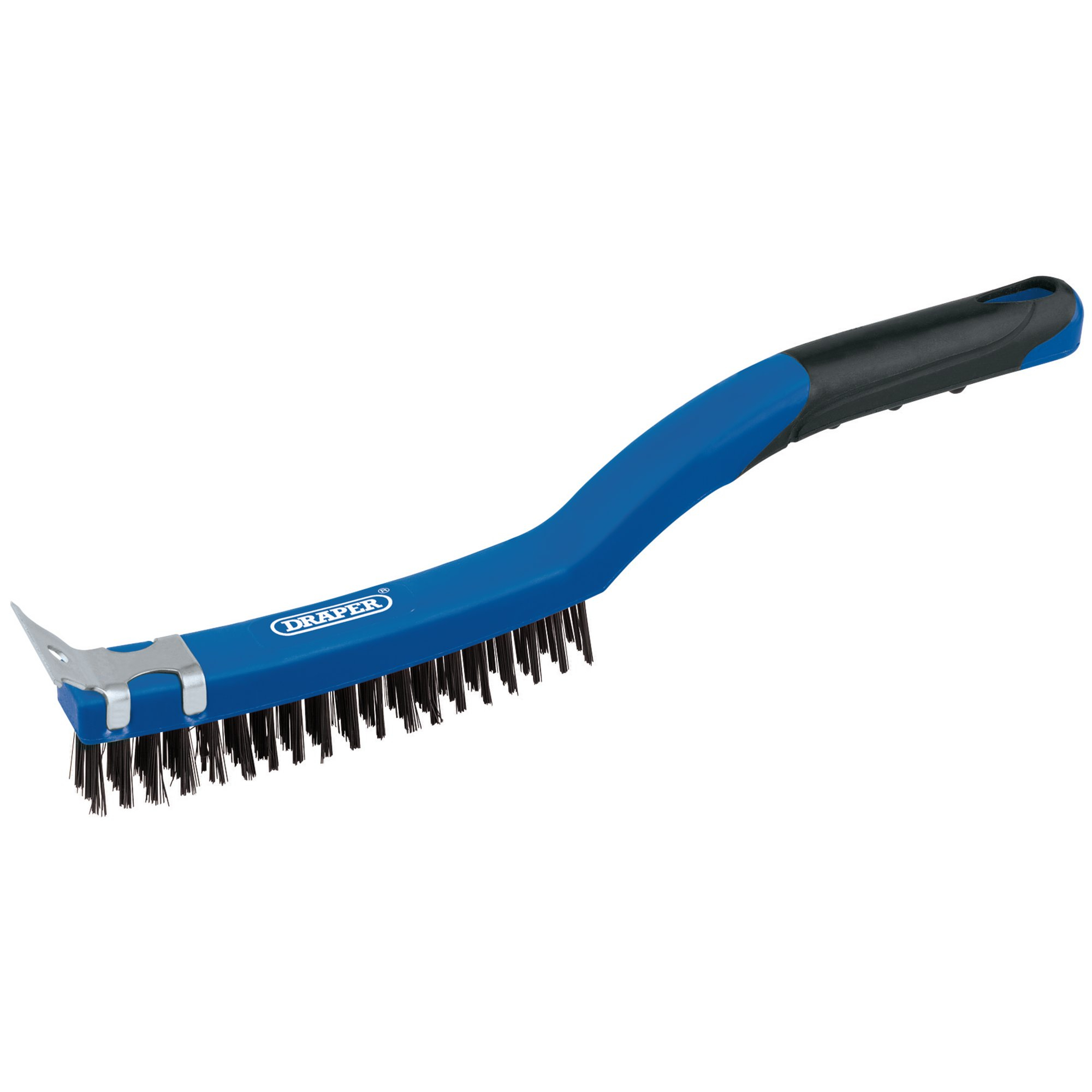 Draper 17179 WBSC14 Wire Scratch Brush with Scraper (3 Row)