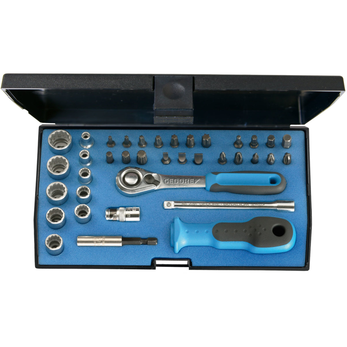 Gedore 1822373 Socket Set 1/4" Drive 37 Piece D 20 KMU-20