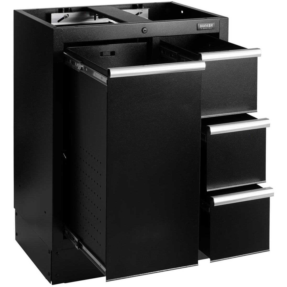 Draper 18843 BUNKER® Modular Power Tool Base Cabinet, 4 Drawer, 680mm