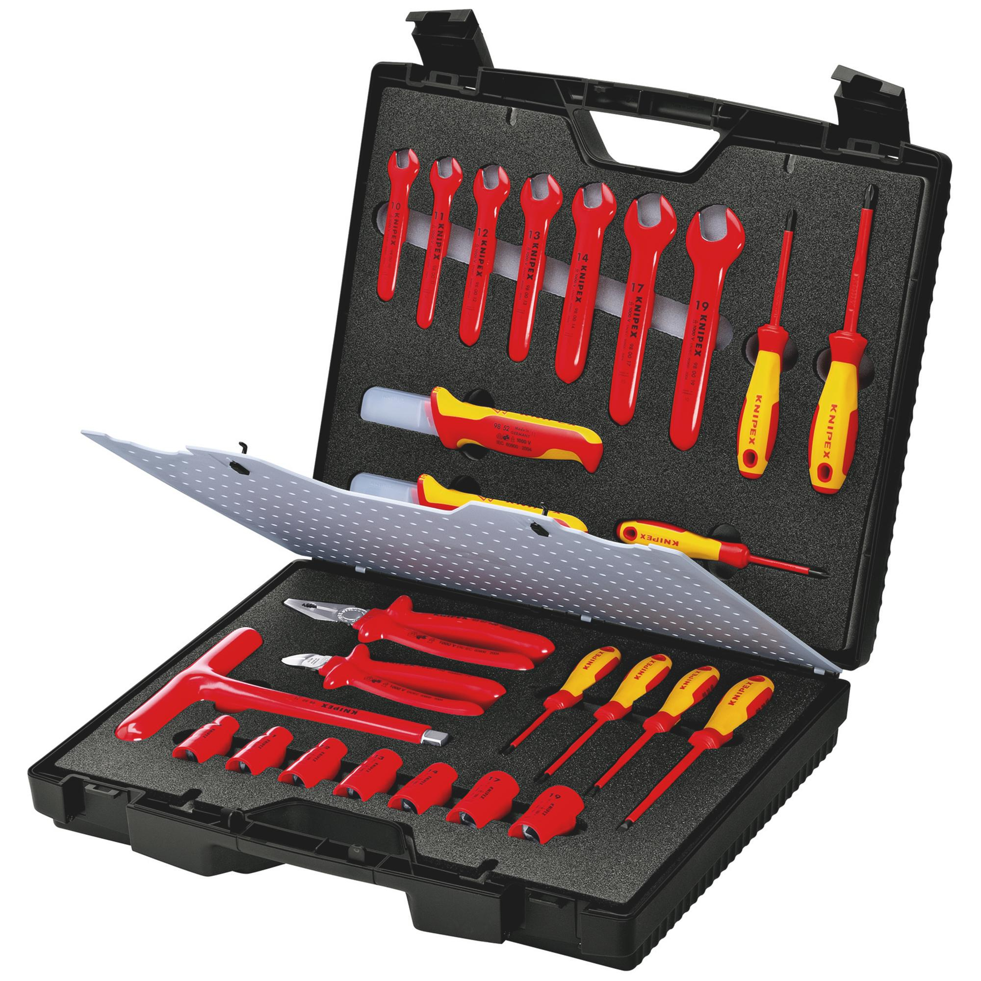 Knipex 98 99 12 98 99 12 Standard Tool Case With Insulated Tools, 26 Parts 18891