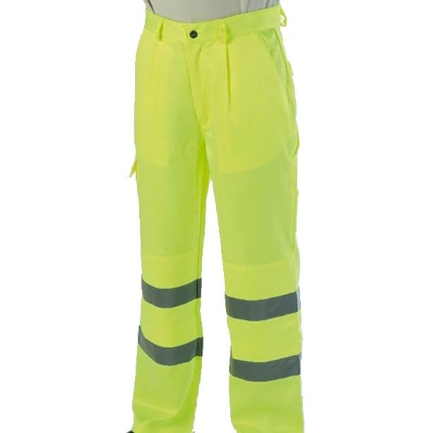 Warrior Hi Vis Trousers High Visibility - Yellow