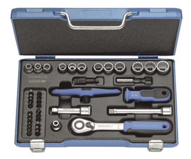 Gedore 1973347 Socket Set 3/8" Drive 40 Pieces D 30 KMU-20
