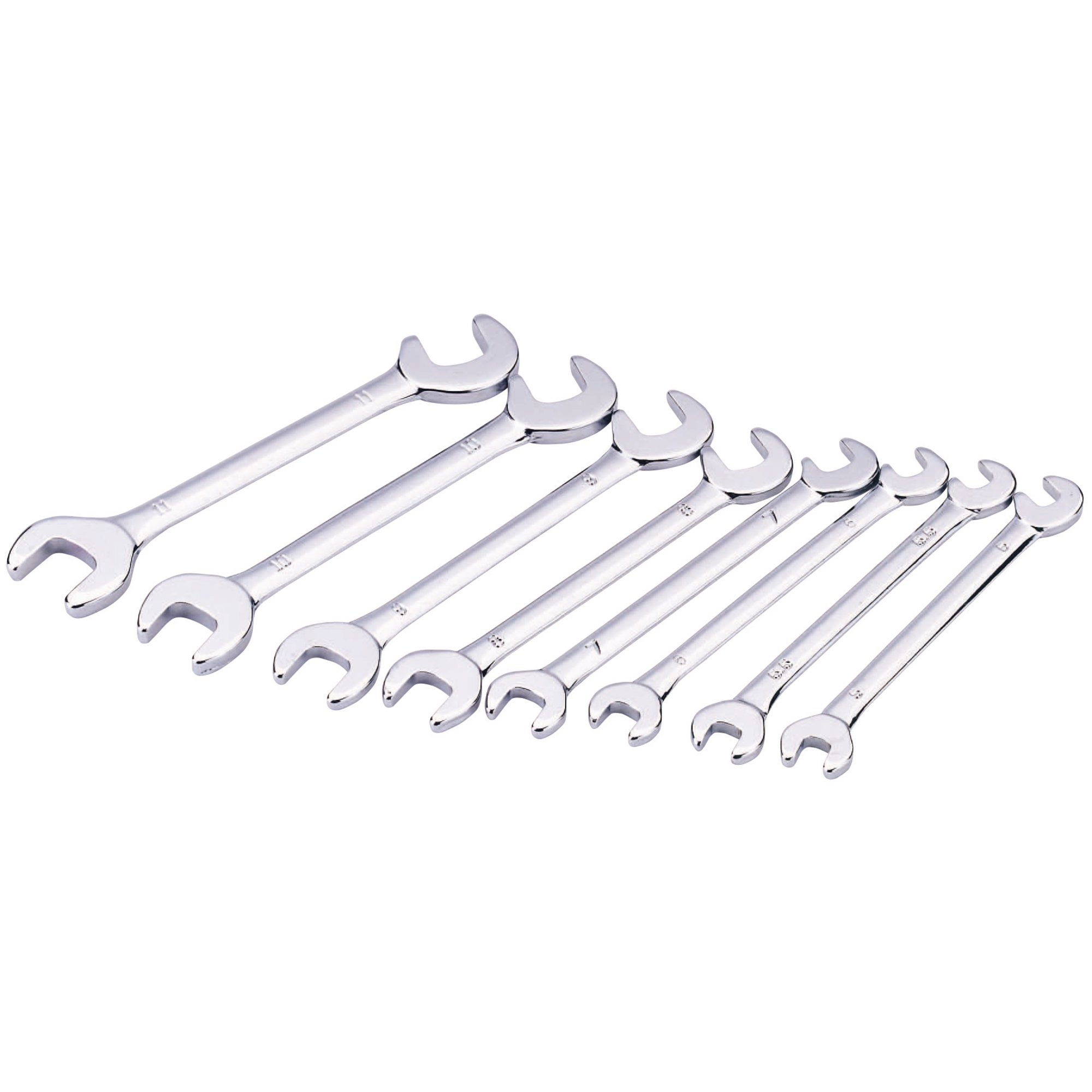 Draper 19754 7146/8/MM 8 Piece Metric Midget Open End Spanner Set
