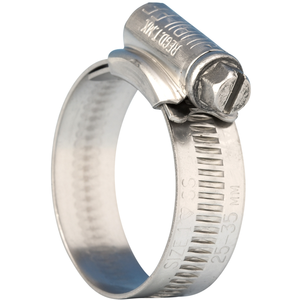 Jubilee Size 00 Stainless Steel Hose Clip 13 - 20mm (1/2 - 3/4in) BS5315 