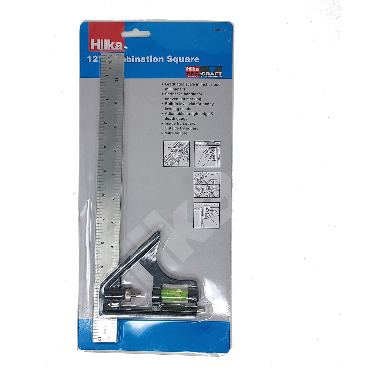 Hilka 76808046 300mm/12" Combination Square