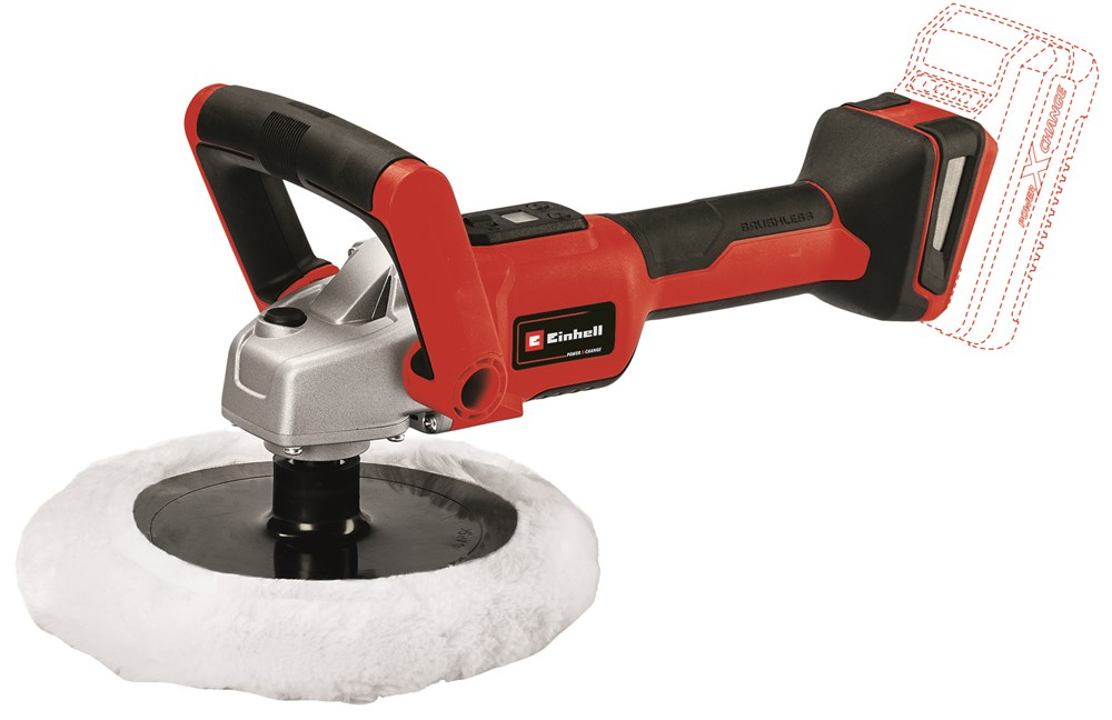 Einhell CE-CP 18/180 Li E Solo Body Only 18V Power X-Change Brushless Handheld Polishing/Sanding Machine