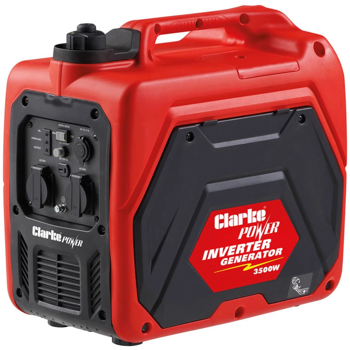 Clarke 8877138 IG3700 3500W Petrol Inverter Generator
