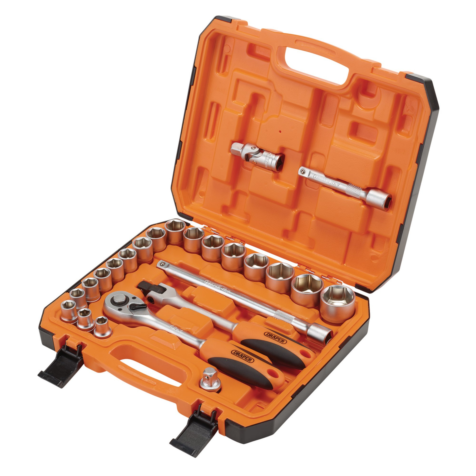 Draper 22112 Hi-Torq® 6 Point Socket Set, 1/2in (24 Piece)